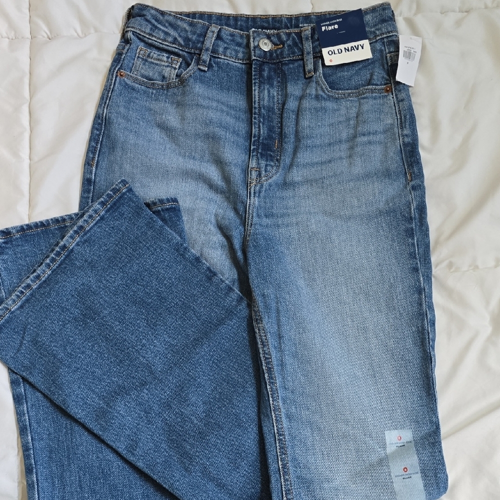 Old Navy Women's Light Blue Flare Jeans